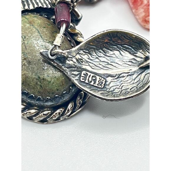 Rare Antique. Fine Sterling Silver .950 Tribal Ethnic Necklace & Owl Pendant - Picture 8 of 16